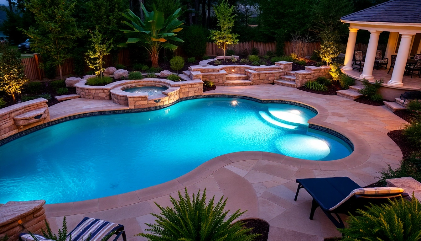 Enhance your Hardscapes & Pools with elegant design and natural stone elements for outdoor luxury.