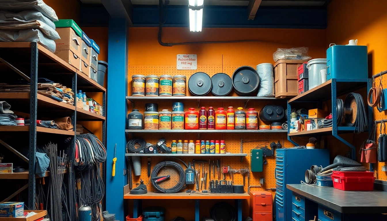 Browse top-quality welding supplies near me including tools and safety gear in a well-organized workshop.